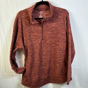 St. John’s Bay Rust Colored Pullover Size PXXL New Quarter Zip